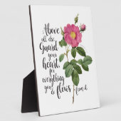 Bescherm uw hart -  Roos, spreekwoorden 4:23 Fotoplaat (Zijkant)