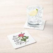 Bescherm uw hart -  Roos, spreekwoorden 4:23 Kartonnen Onderzetters (Insitu)