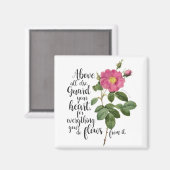 Bescherm uw hart -  Roos, spreekwoorden 4:23 Magneet (Voorkant / Achterkant)