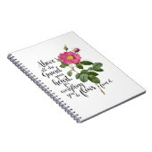 Bescherm uw hart -  Roos, spreekwoorden 4:23 Notitieboek (Rechterzijde)