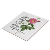 Bescherm uw hart -  Roos, spreekwoorden 4:23 Tegeltje (Zijkant)