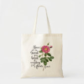 Bescherm uw hart -  Roos, spreekwoorden 4:23 Tote Bag (Voorkant)