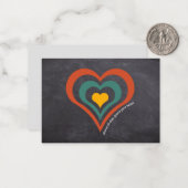 Bescherm uw hartbijbel Verse Retro Christelijke no Notitiekaartje (Voorkant / Achterkant in situ)