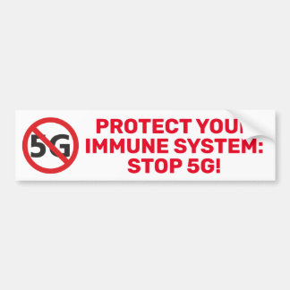 Bescherm uw immuunsysteem, stop 5G Bumpersticker