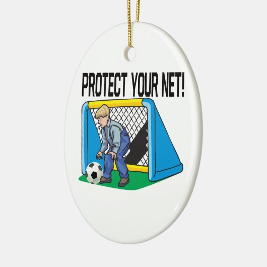 Bescherm uw net keramisch ornament (Links)