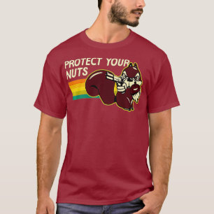 Bescherm uw noten Grappige Eekhoorn Pun National T-shirt