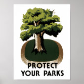 Bescherm uw parken poster (Voorkant)