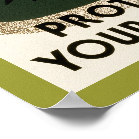 Bescherm uw parken poster (Hoek)