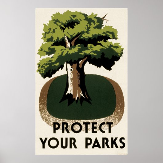 Bescherm uw parken poster (Voorkant)
