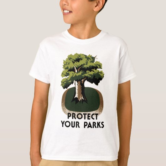 Bescherm uw parken t-shirt (Voorkant)