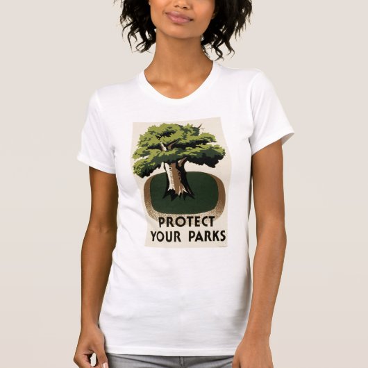 Bescherm uw parken t-shirt (Voorkant)