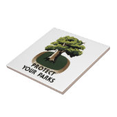 Bescherm uw parken tegeltje (Zijkant)