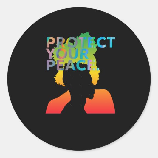 Bescherm uw Peace Sticker (Voorkant)