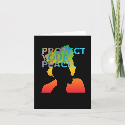 Bescherm uw Peace Sticker Kaart (Voorkant)