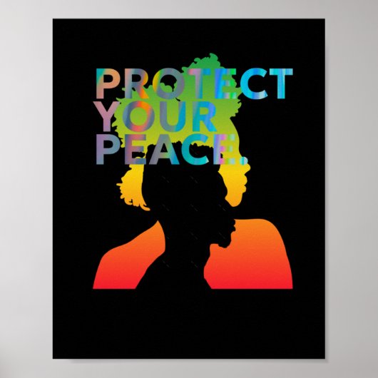 Bescherm uw Peace Sticker Poster (Voorkant)