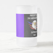 BESCHERM UW RECHTEN VAN HET TWEEDE AMENDEMENT MATGLAS BIERPUL (Voorkant rechts)