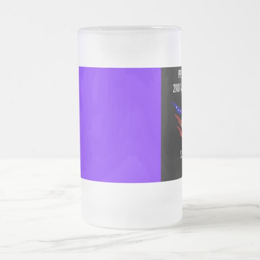 BESCHERM UW RECHTEN VAN HET TWEEDE AMENDEMENT MATGLAS BIERPUL (Center)