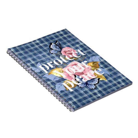 Bescherm uw vrede notitieboek (Rechterzijde)