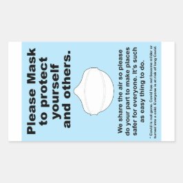 Bescherm uzelf en anderen met papieren stickers
