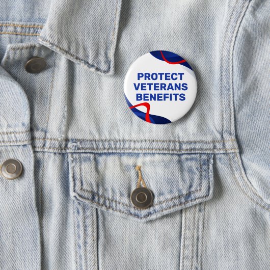 Bescherm veteranen politieke voordelen ronde button 5,7 cm (In situ)