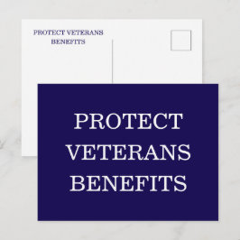 Bescherm Veteranen Voordelen Politiek Briefkaart