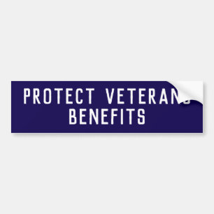Bescherm Veteranen Voordelen Politiek Bumpersticker