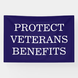 Bescherm Veteranen Voordelen Politiek Spandoek