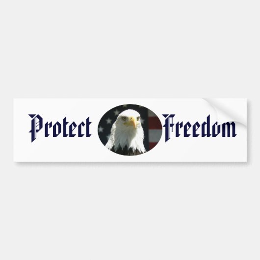 Bescherm Vrijheid Bumpersticker (Voorkant)
