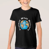 Bescherm Wat Ertoe Doet Eco Aarde Ontwerp Tri-Blend Shirt (Voorkant)