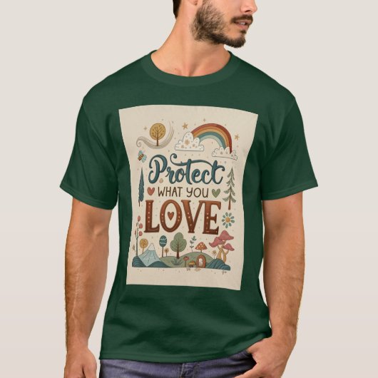 Bescherm wat je lief is. t-shirt (Voorkant)