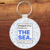 Bescherm wat ons voedt: het Zee | vervuiling van d Sleutelhanger (Voorkant)
