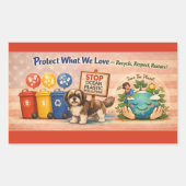 Bescherm wat we liefhebben Sticker (Voorkant)