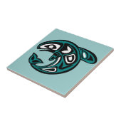 Bescherm Wilde zalmtegel Tegeltje (Zijkant)