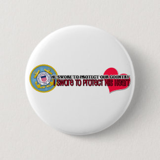 Bescherm zijn hart Kustwacht Ronde Button 5,7 Cm