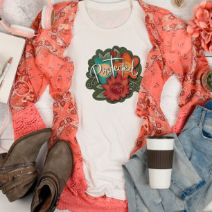 Beschermd Bold Floral  Inspirivity T-shirt