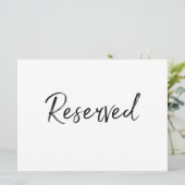 "Beschermd" Bordje | Stijlvolle handgeschreven let Kaart (Staand voorkant)