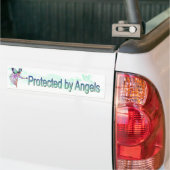 Beschermd door Angels auto Bumpersticker (Op Truck)