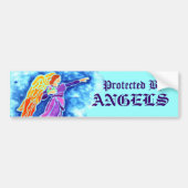 Beschermd door Angels Bumpersticker (Voorkant)