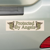 Beschermd door Angels Bumpersticker (Op auto)