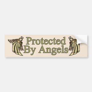 Beschermd door Angels Bumpersticker