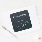 Beschermd door Arlo Decal/Sticker Vierkante Sticker (Envelop)
