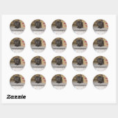 Beschermd door Backup Cat Ronde Sticker (Vel)