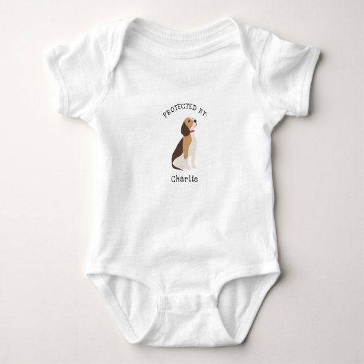 Beschermd door Beagle Dog shirt (Voorkant)