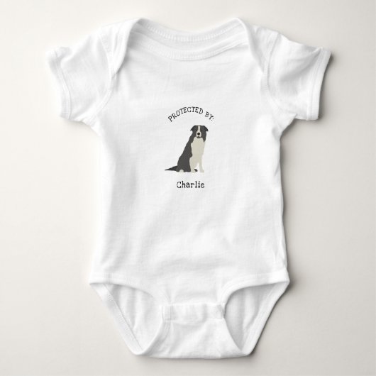 Beschermd door Border Collie Dog shirt (Voorkant)
