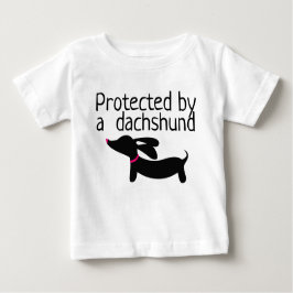 Beschermd door Dachshund Toddle Girl of Boy Shirt
