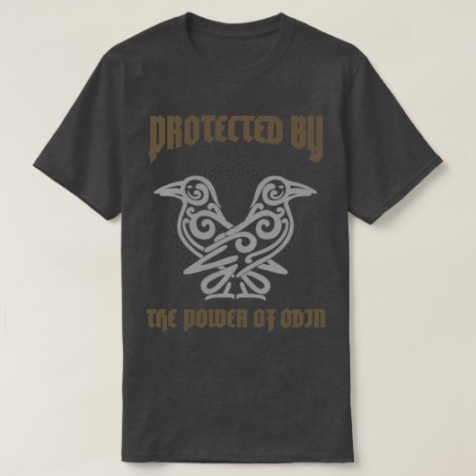Beschermd door de macht van Odin Viking T-shirt (Design voorkant)