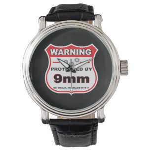 beschermd door een afscherming van 9 mm horloge