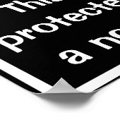 Beschermd door een Poster van de Buurgroep van Nos (Hoek)