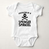 Beschermd door een Springer-spaniel Romper (Voorkant)