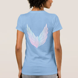 Beschermd door engelen vrouwen T-shirt